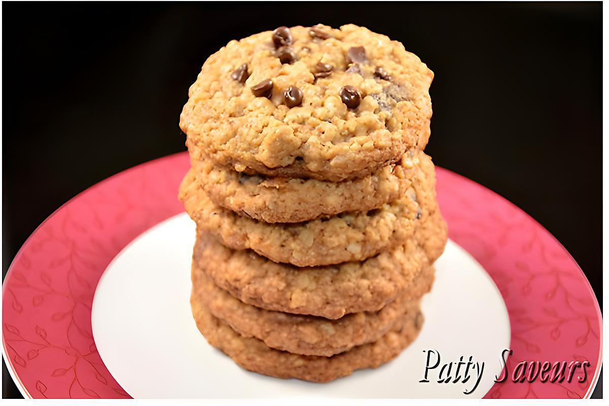 recette Cookies à l’Avoine, Fruits secs, Pécans et Chocolat