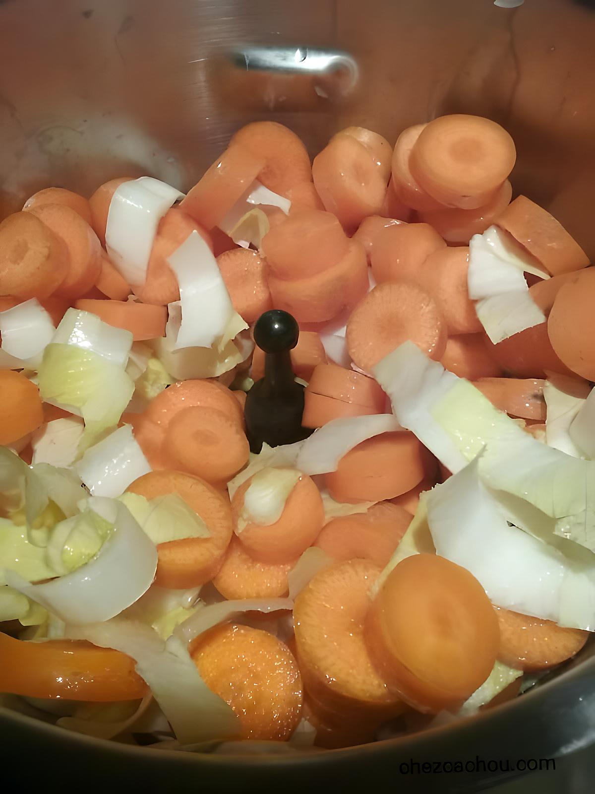 recette Mijoté de carottes et endives
