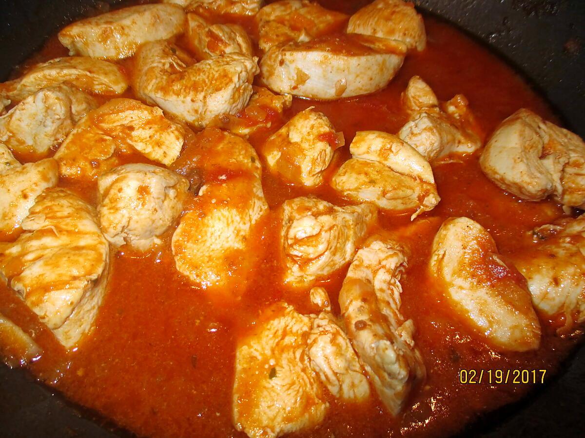 recette poulet sauce tomate