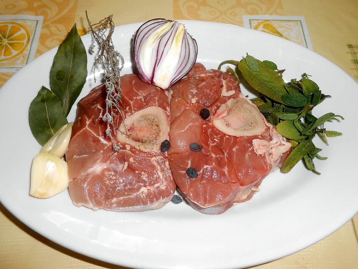 recette OSSO BUCCO DE VEAU AUX PETITS LEGUMES DU SOLEIL