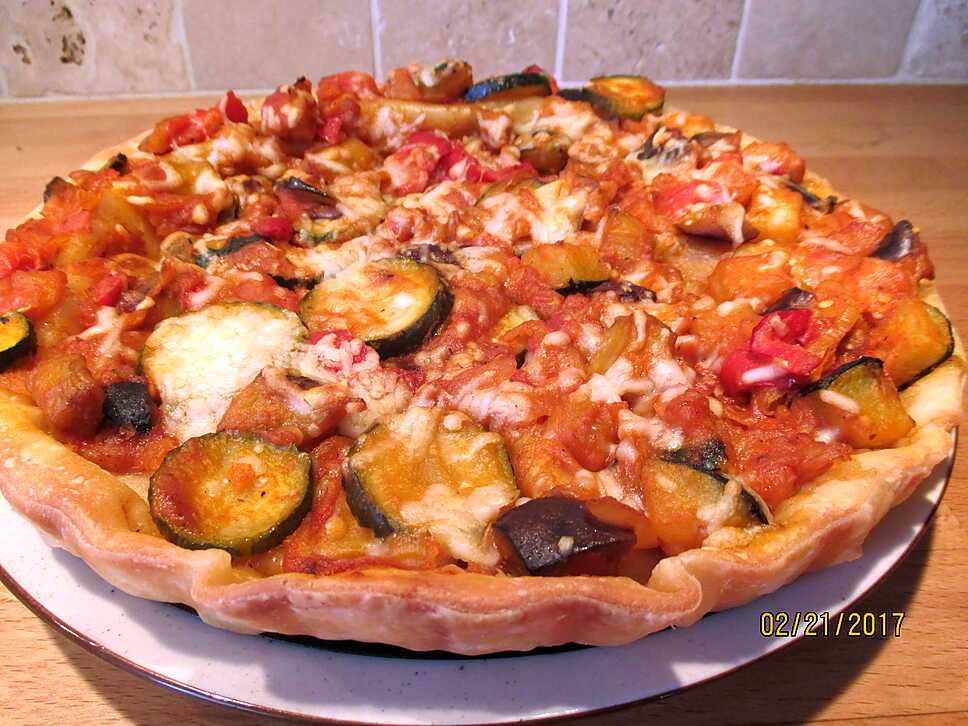 recette tarte rapide à la ratatouille