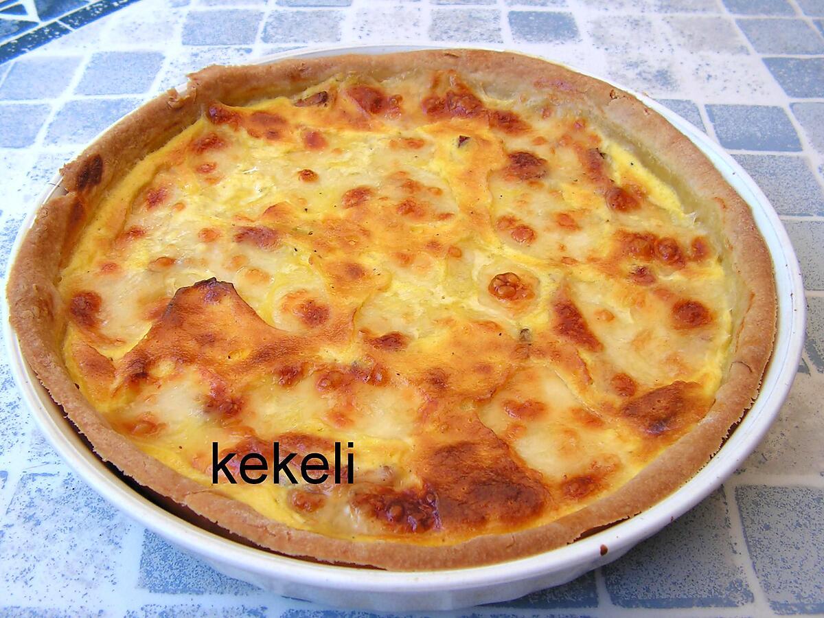 recette Quiche aux lardons et mozzarella