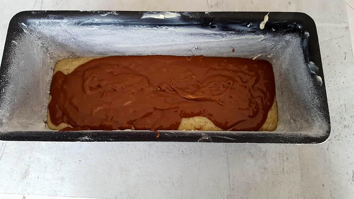 recette Cake marbré au Nutella et aux noisettes