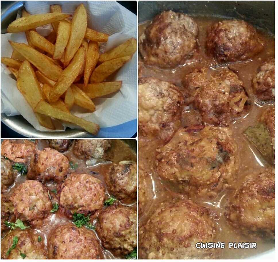 recette Boulettes liégeoises à la bière (de table.. Ou autre selon choix) et sirop de Liège