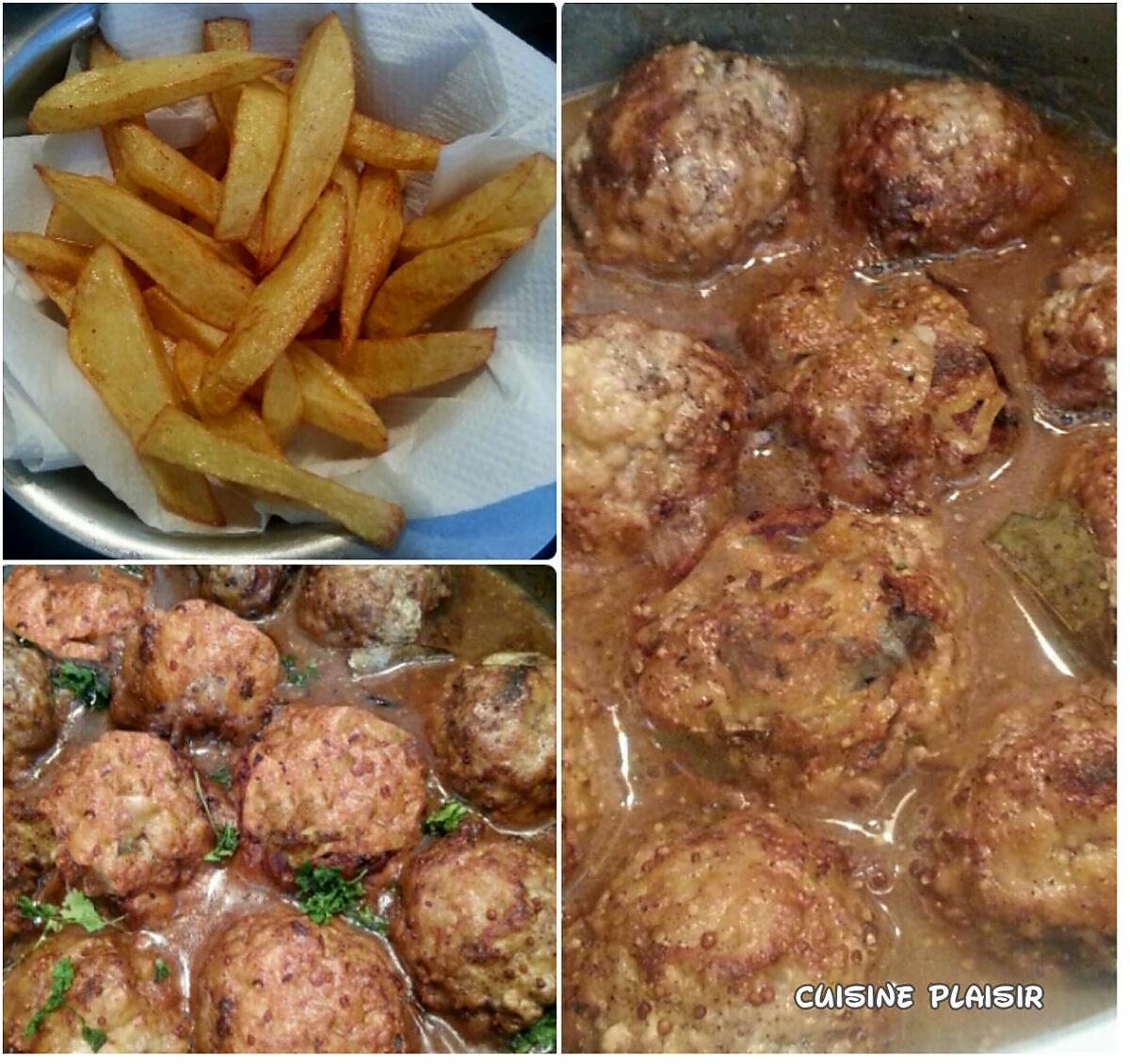 recette Boulettes liégeoises à la bière (de table.. Ou autre  selon choix) et sirop de Liège