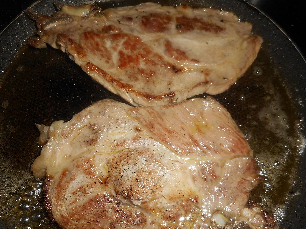 recette Cote de porc au gorgonzola