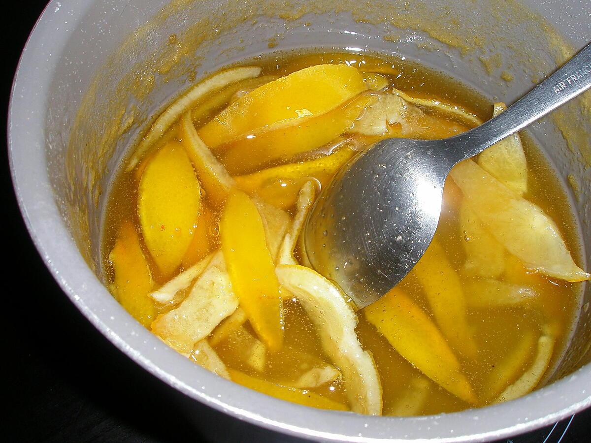 recette Ecorces de citron confit