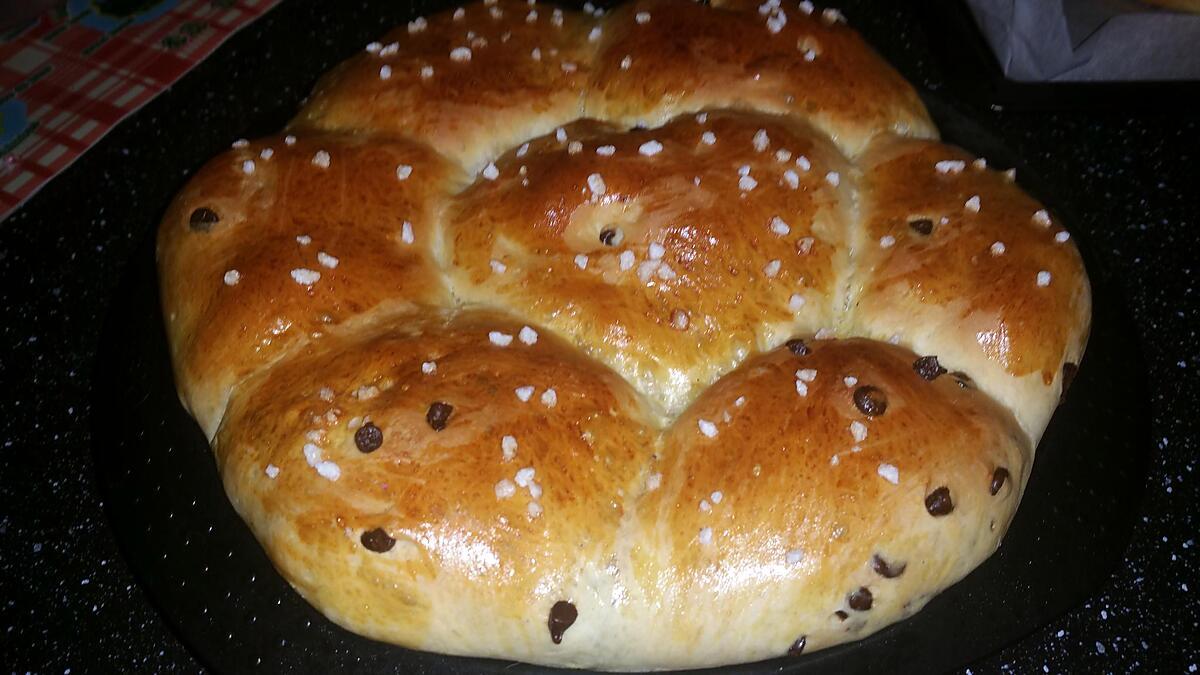 recette brioche pepite de chocolat