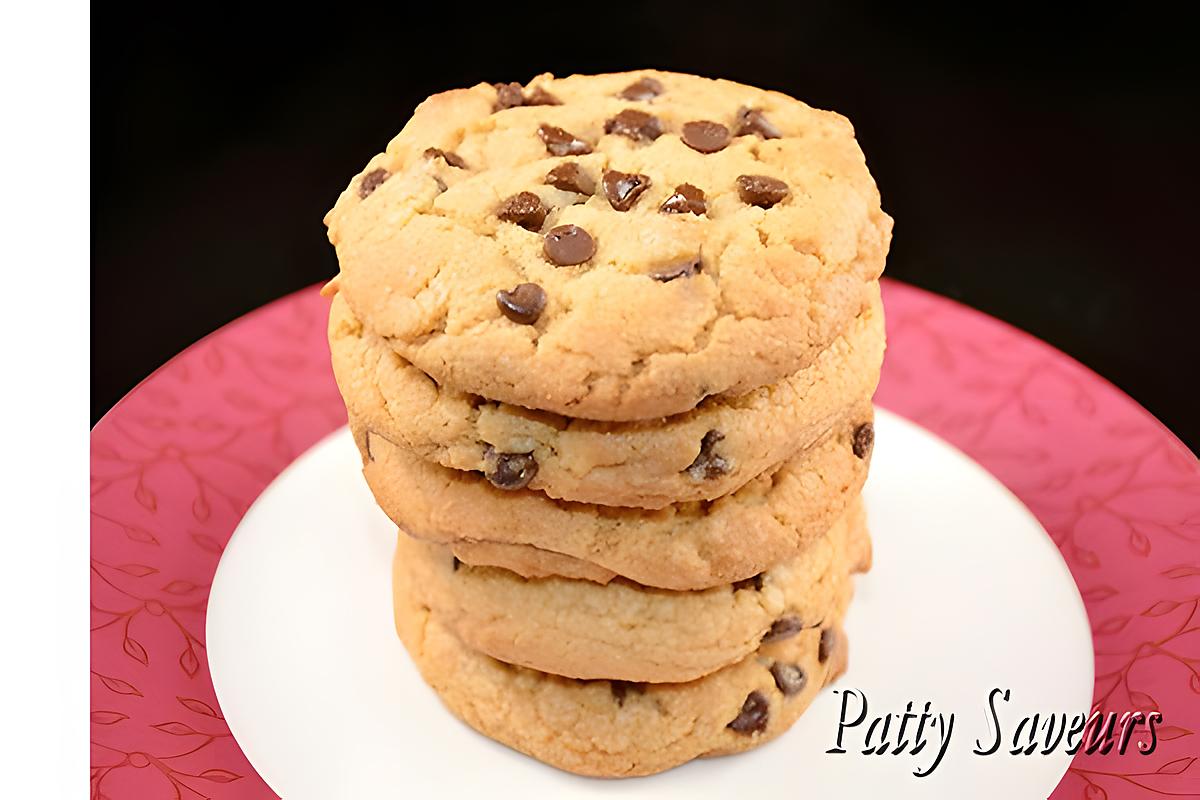 recette Cookies au Beurre de Cacahuète et Chocolat