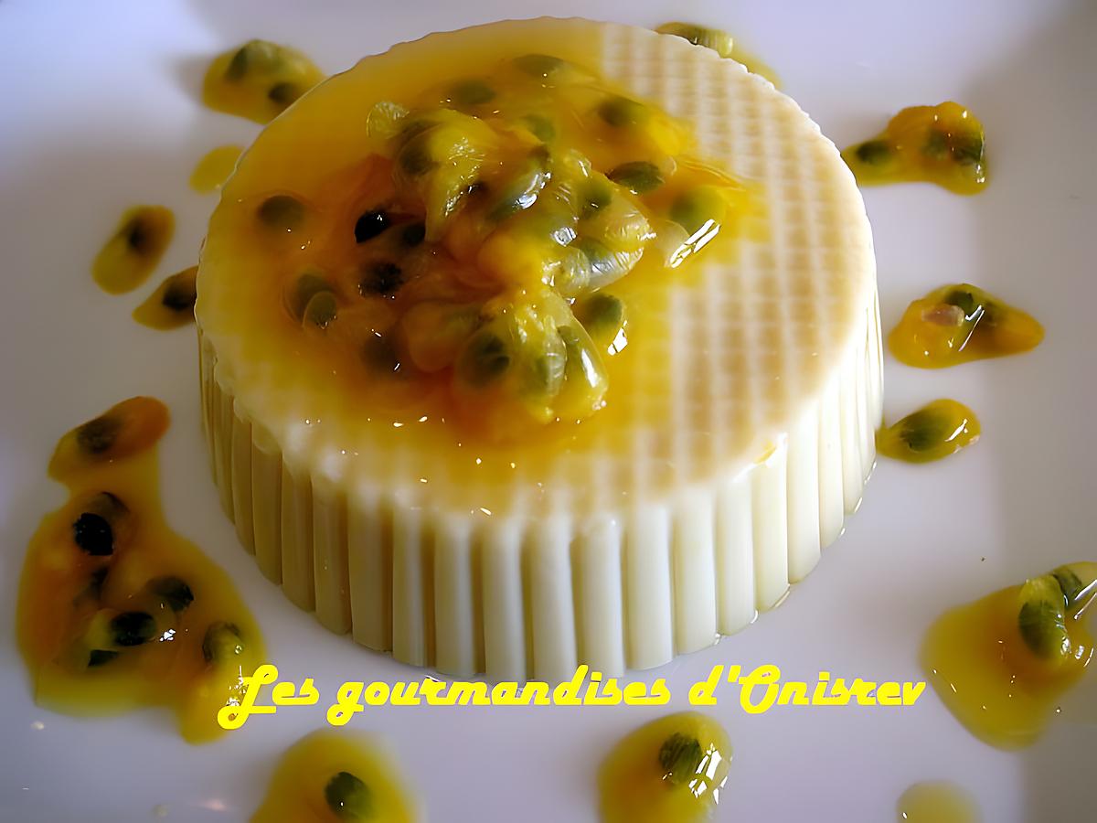 recette Bavarois à la patate douce, orange et fruit de la passion ou maracuja