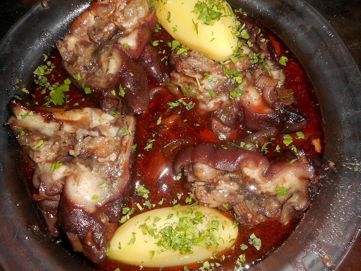 recette Daube de pied de porc