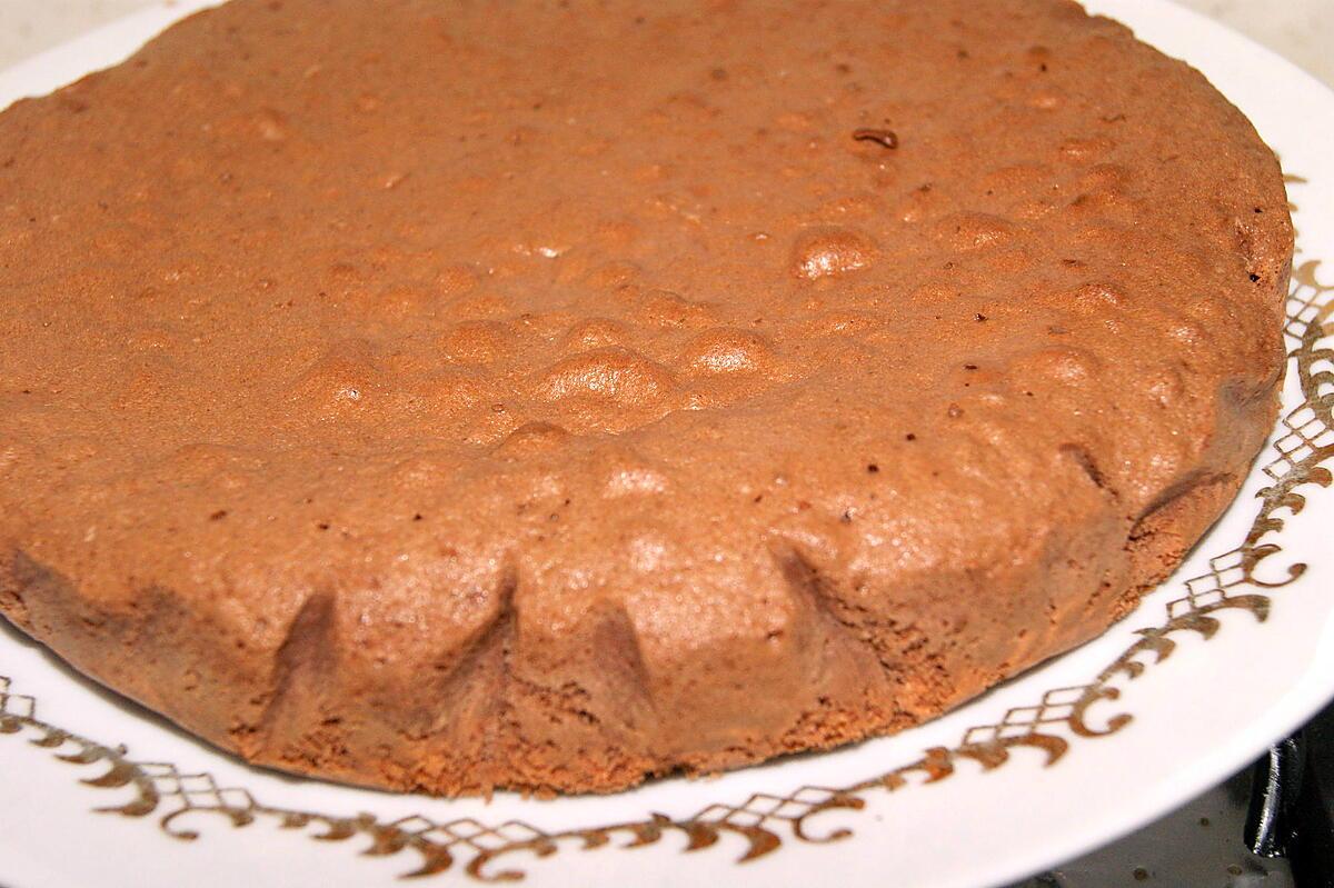 recette Gâteau Framboise/ chocolat et son Miroir au chocolat