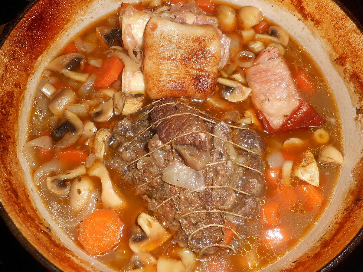 recette Daube de joue de boeuf au vin blanc