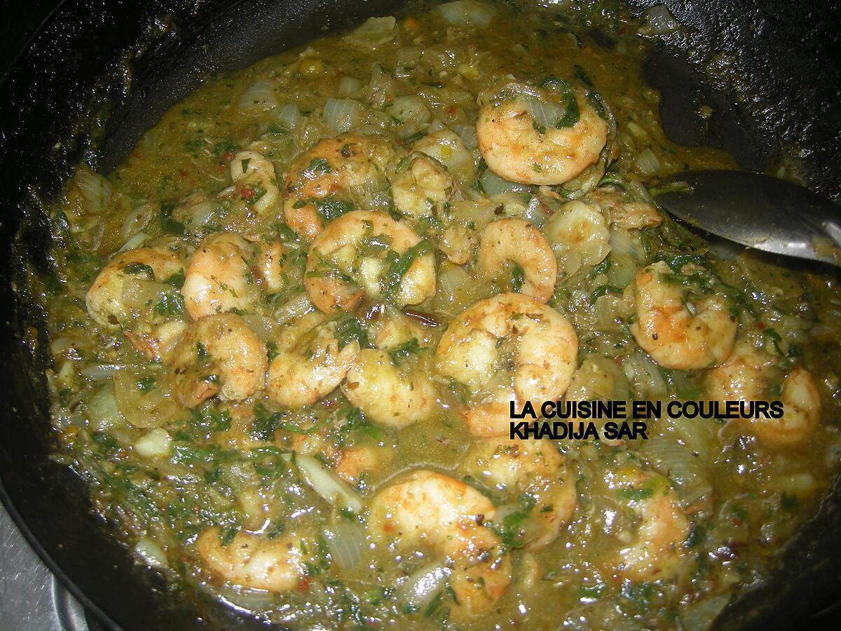 recette Crevettes au lait de coco