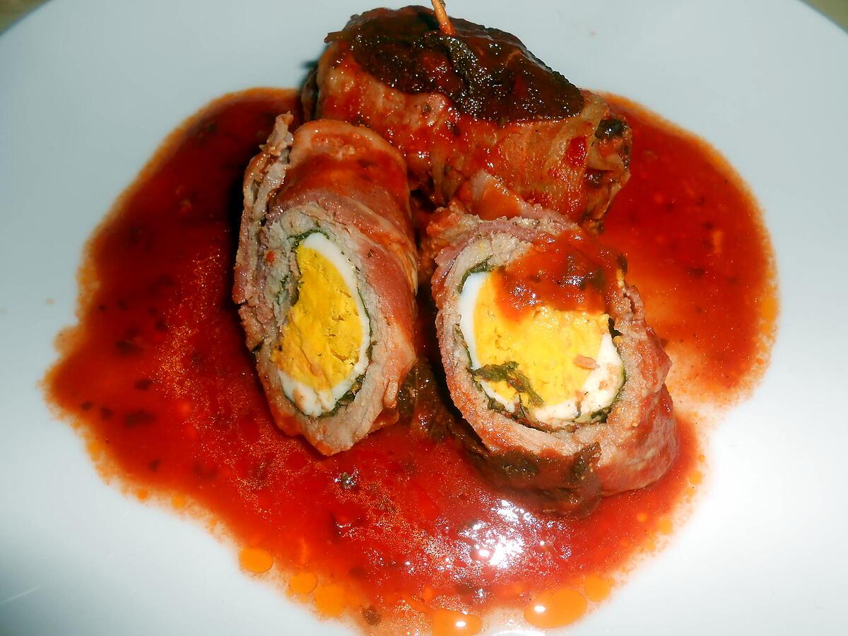 recette INVOLTINI DE VEAU A L'OEUF DUR