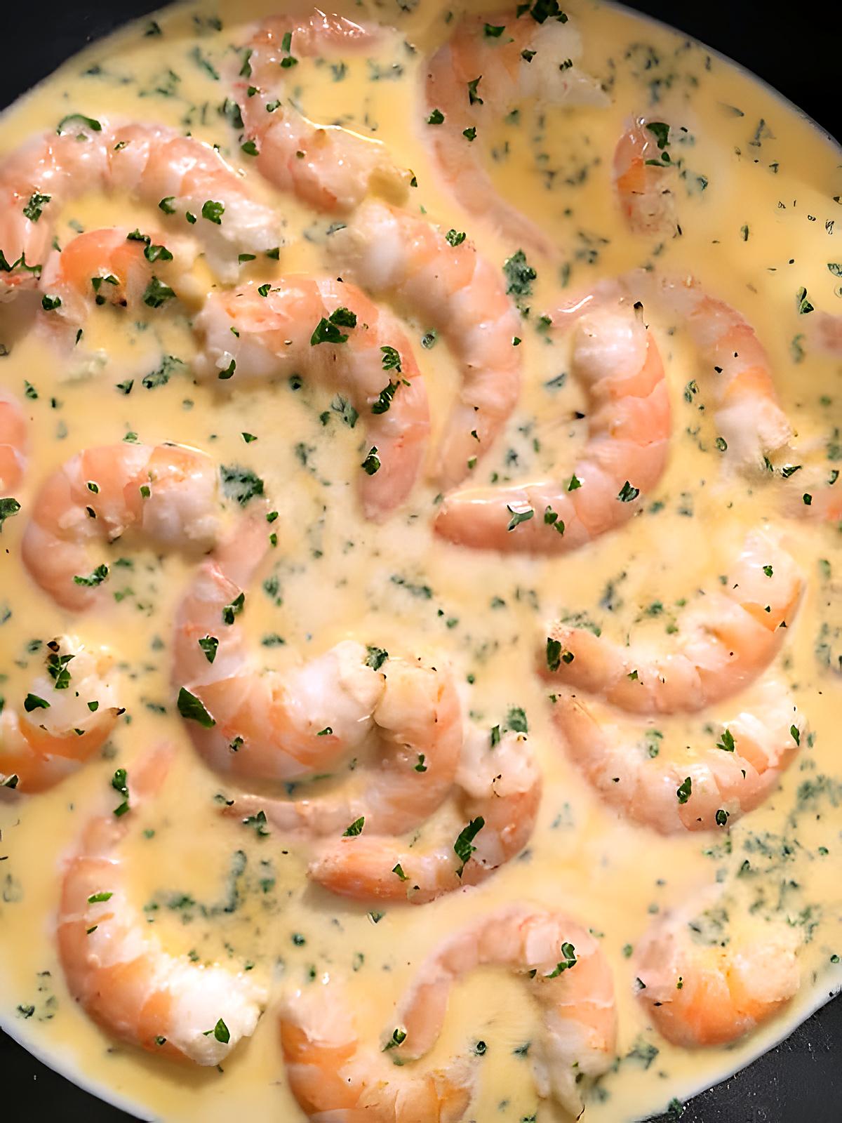 recette Crevettes flambées au pastis