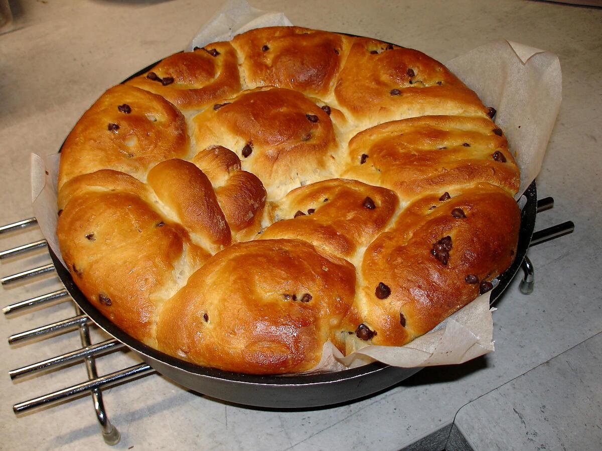 recette Brioche aux pépites de chocolat