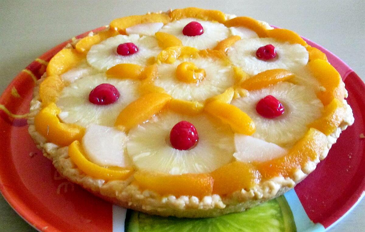 recette TARTE BRIOCHEE AUX FRUITS