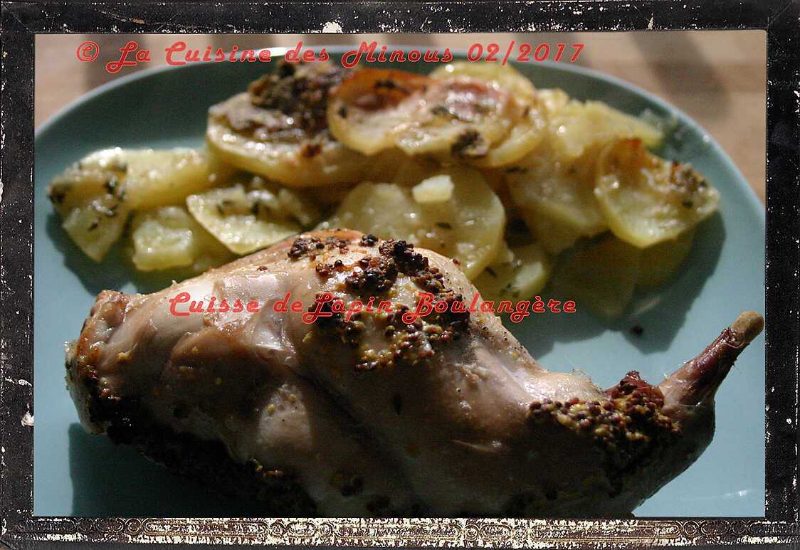 Recette de Cuisses de Lapin Boulangère