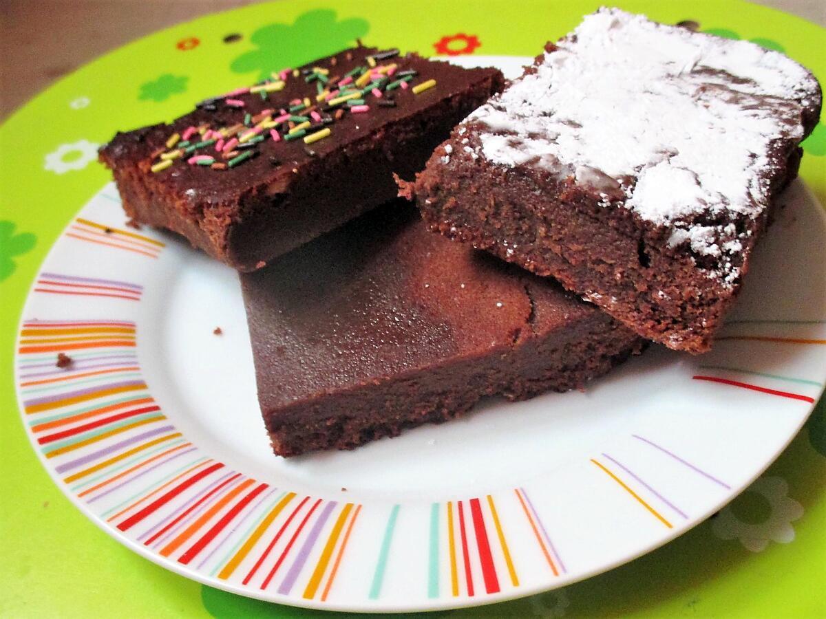 recette BONNE FETE AUX MAMIES ! Fondant au chocolat & au lait concentré sucré