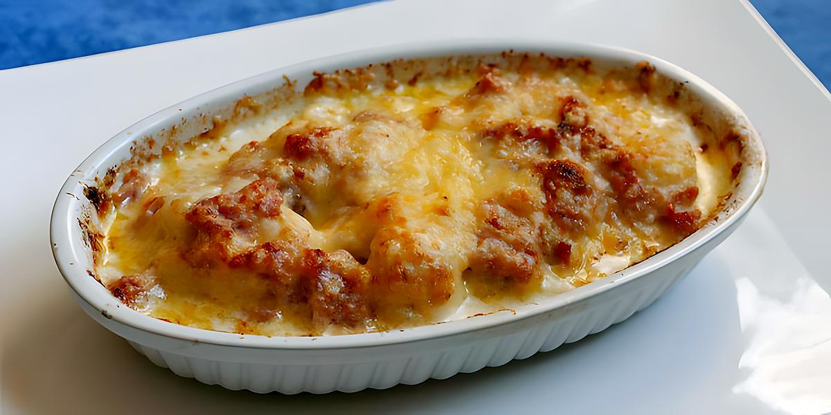 recette Gratin de chou-fleur au jambon