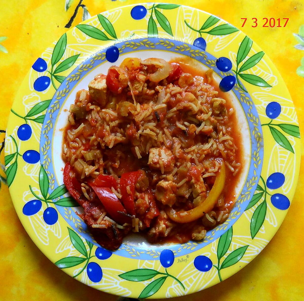 recette Poulet façon "Jambalaya"