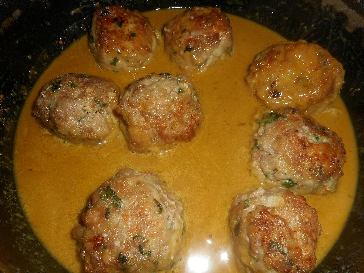 recette Boulettes de porc au curry