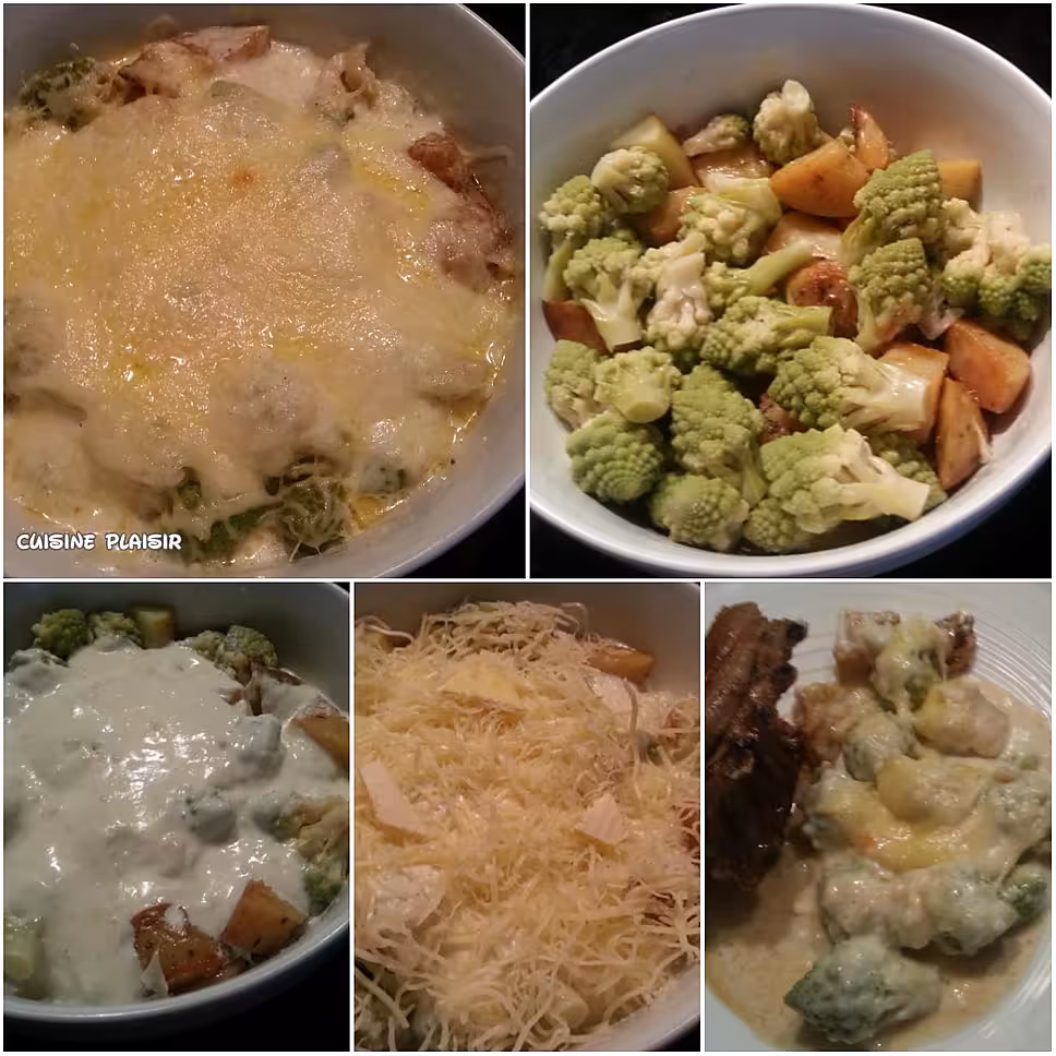 recette Gratin de chou Romanesco