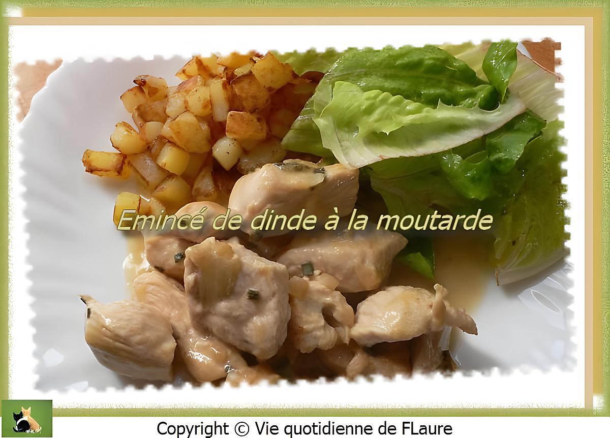 recette Émincé de dinde à la moutarde