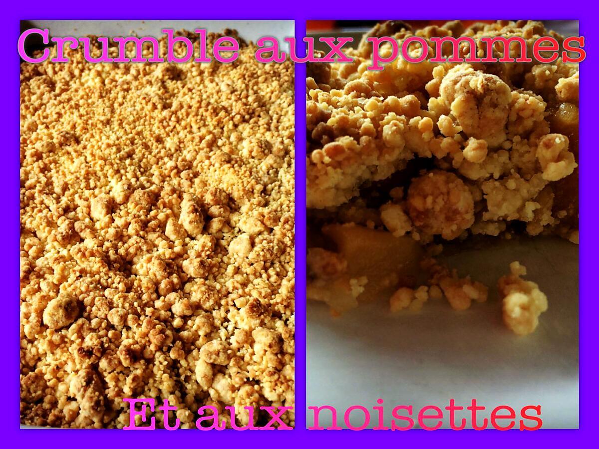 recette Crumble aux pommes et noisettes