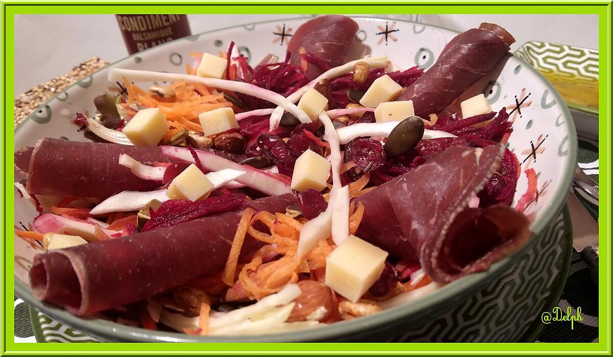 recette Salade de Carotte et betterave crue