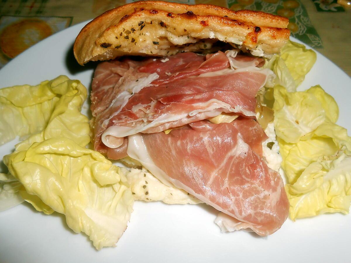 recette SANDWICH AU BROCCIU ET PARMA