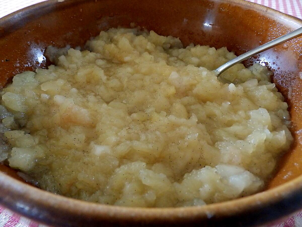 recette compotée pommes poires vanille
