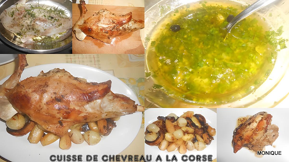 recette CUISSE DE CHEVREAU A LA CORSE