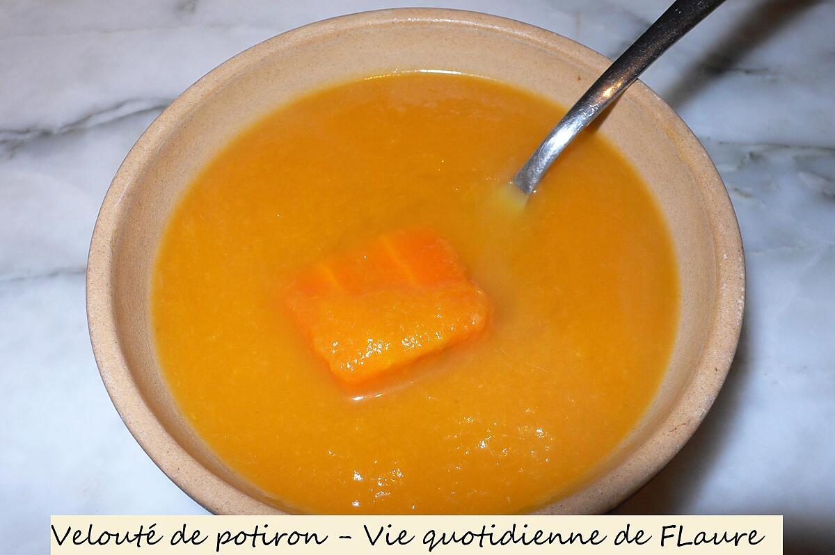 recette Velouté de potiron