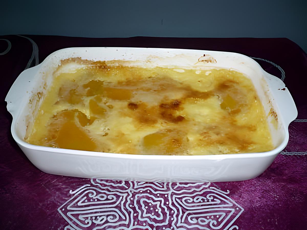 recette Gratin mangues/pêches