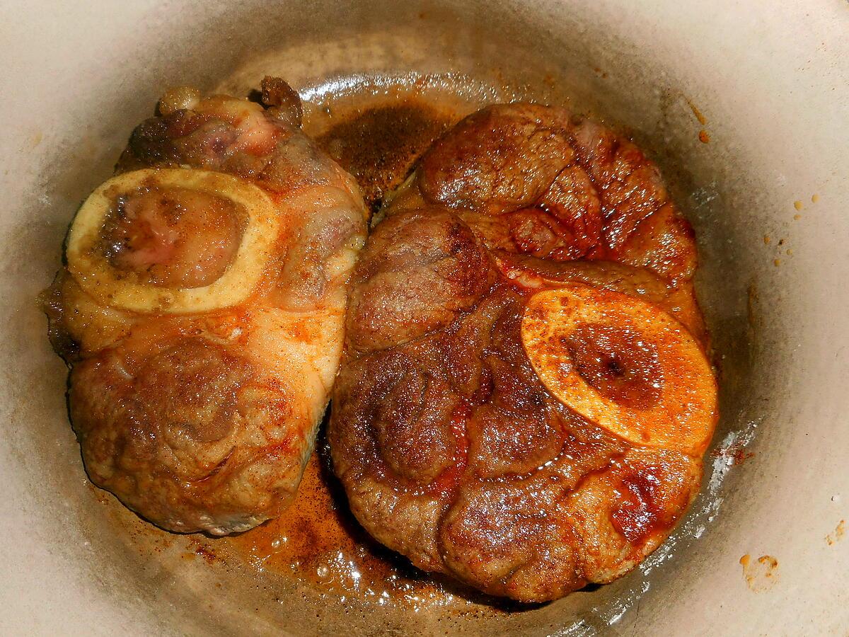 recette Jarret de boeuf façon osso bucco