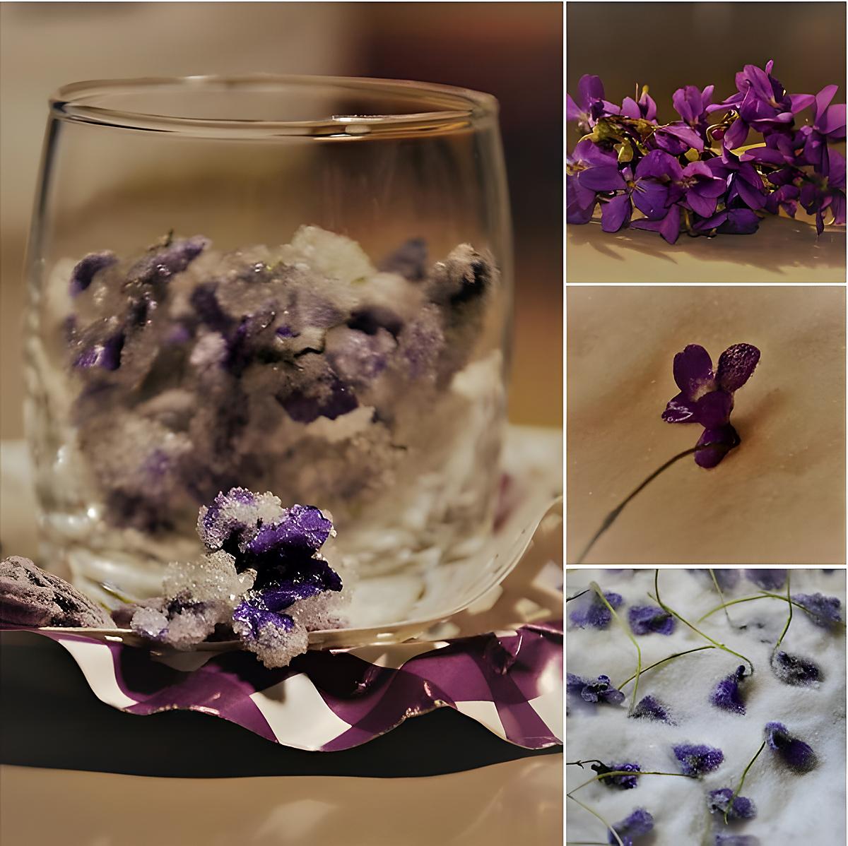 recette Violettes du jardin cristallisées au deshydrateur