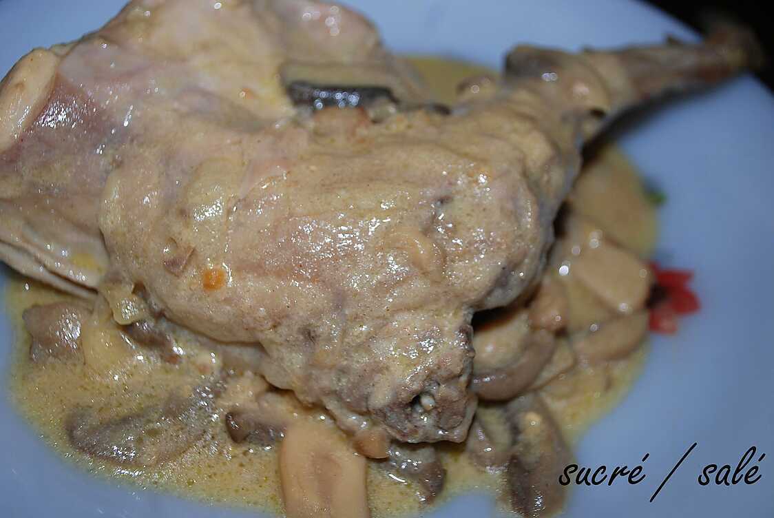 Recette de Cuisses de lapin à la moutarde
