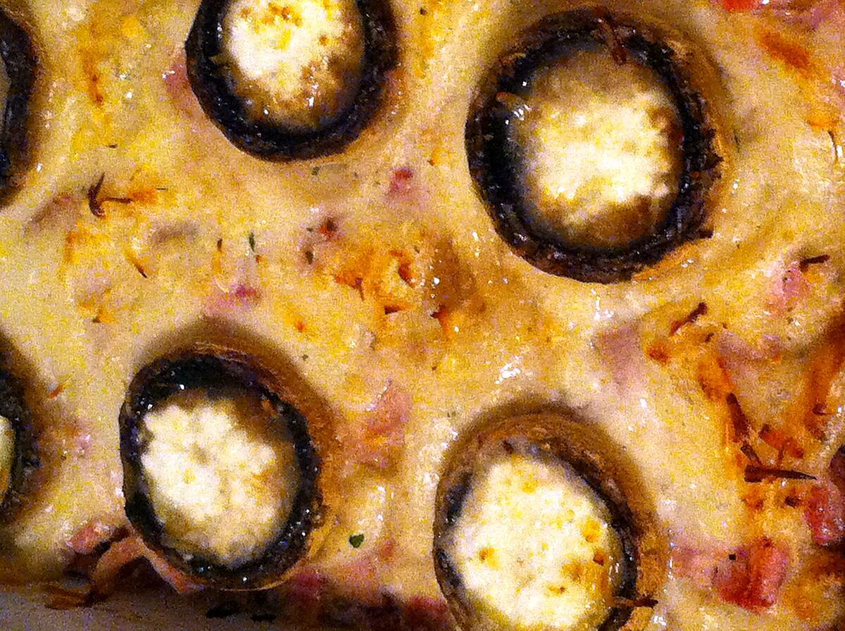 recette Gratin de champignons de Paris au jambon (compatible dukan)