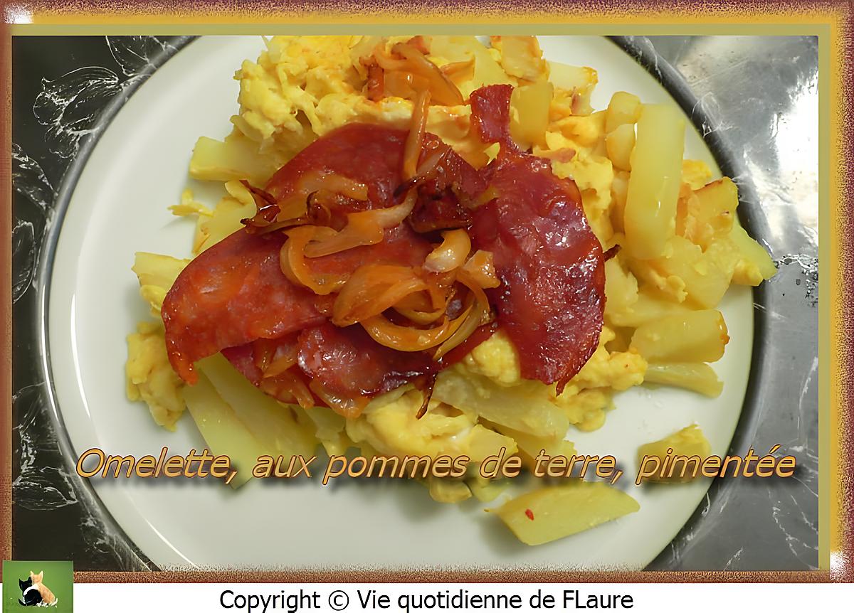 recette Omelette, aux pommes de terre, pimentée