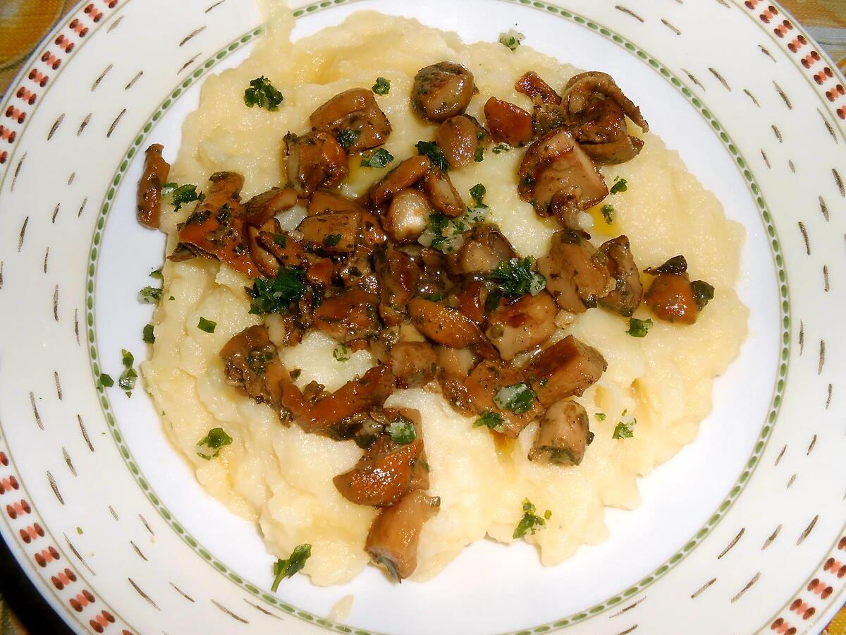 recette PUREE AUX CEPES