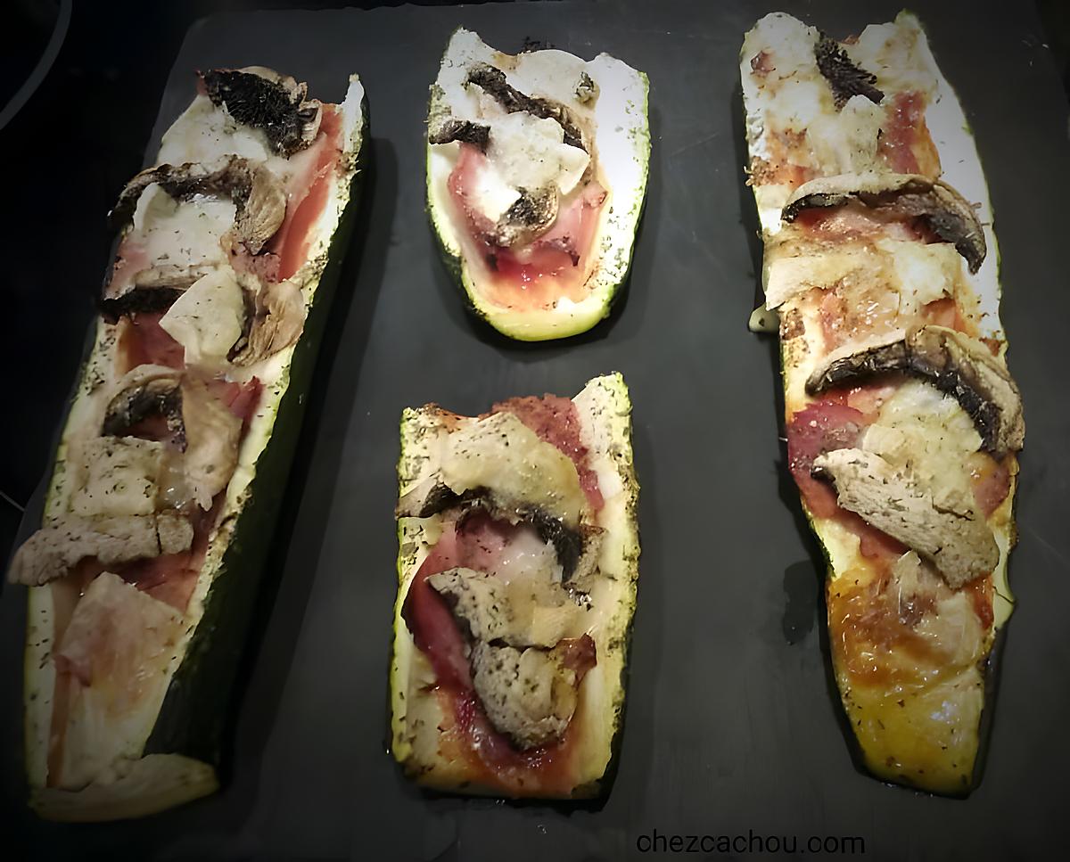 recette Courgettes façon pizza au merzer