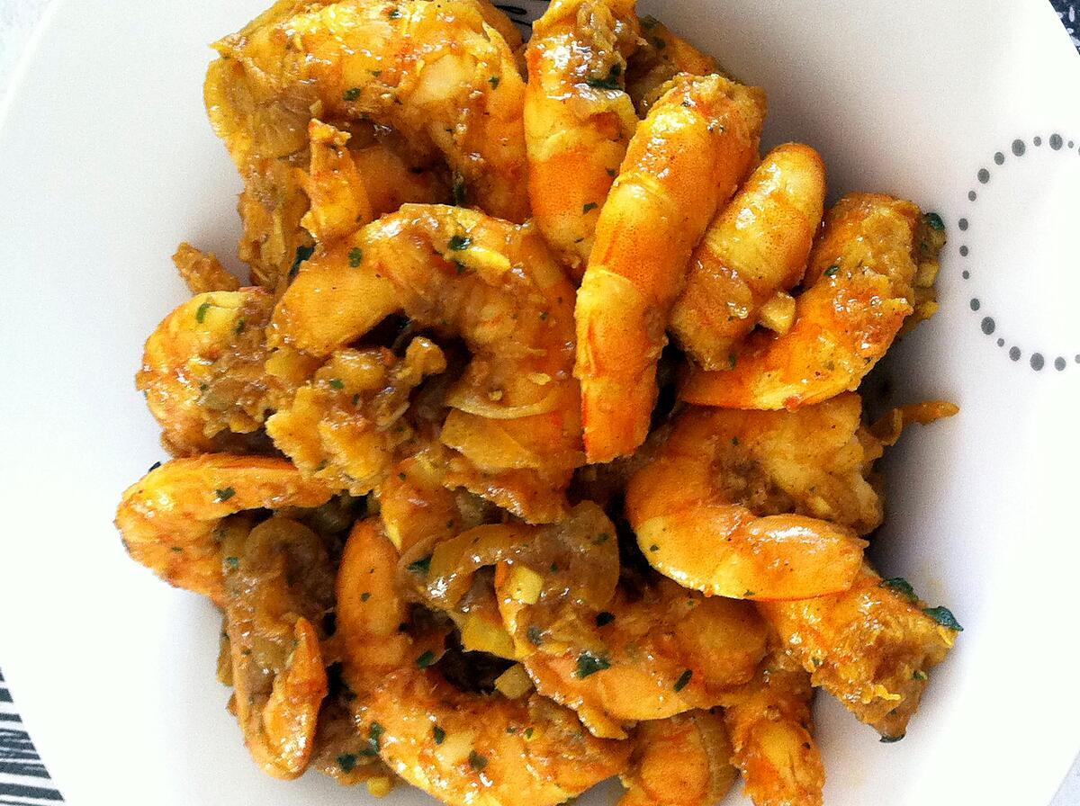recette Crevettes sautées aux épices (compatible dukan)
