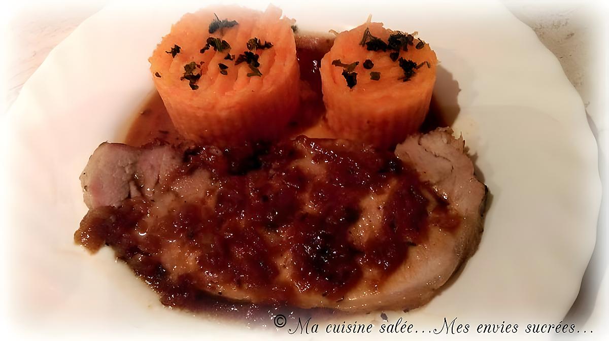 recette RÔTI DE PORC A LA BIÈRE & PURÉE DE CAROTTES