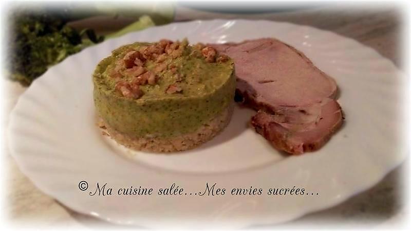 recette PUREE DE BROCOLIS SUR LIT DE BOULGOUR