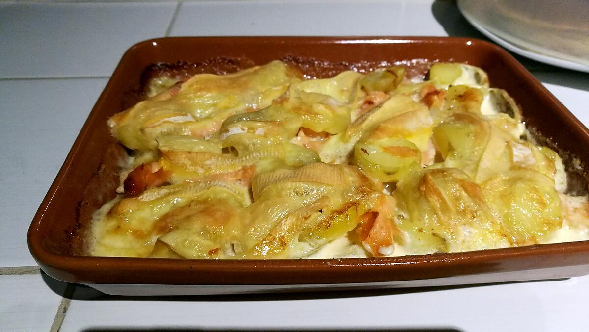 recette Tartiflette au saumon fumé