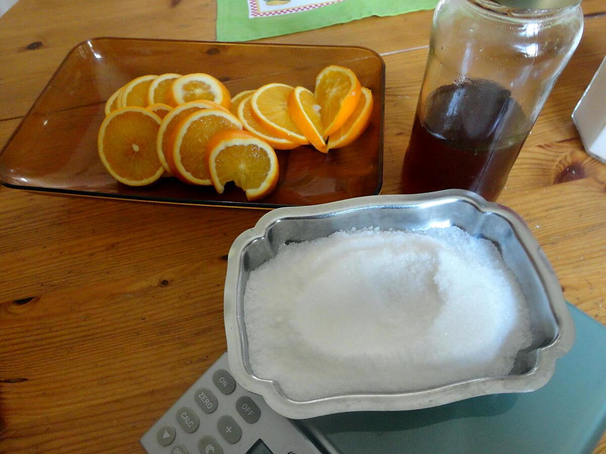 recette ORANGES CONFITES AUX EPICES  ""de ROSELYNE ""