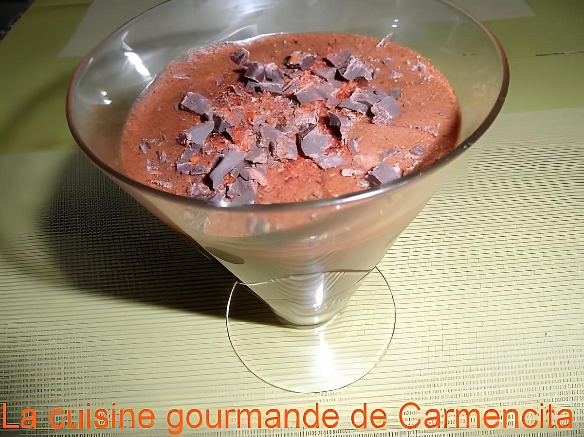 recette Mousse chocolat au piment d'espelette