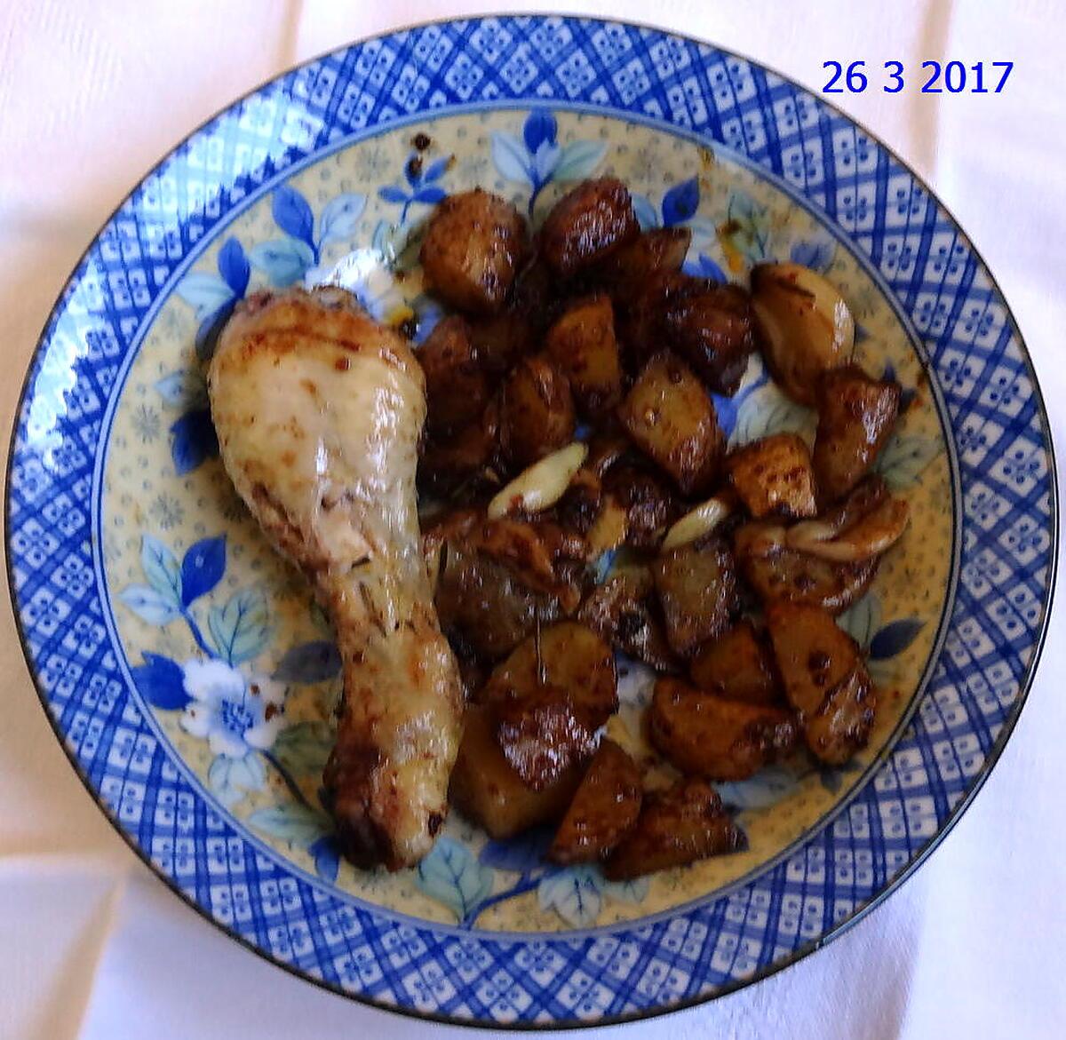 recette Pilons de poulet et pommes de terre épicées